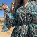 Vestido print naranja