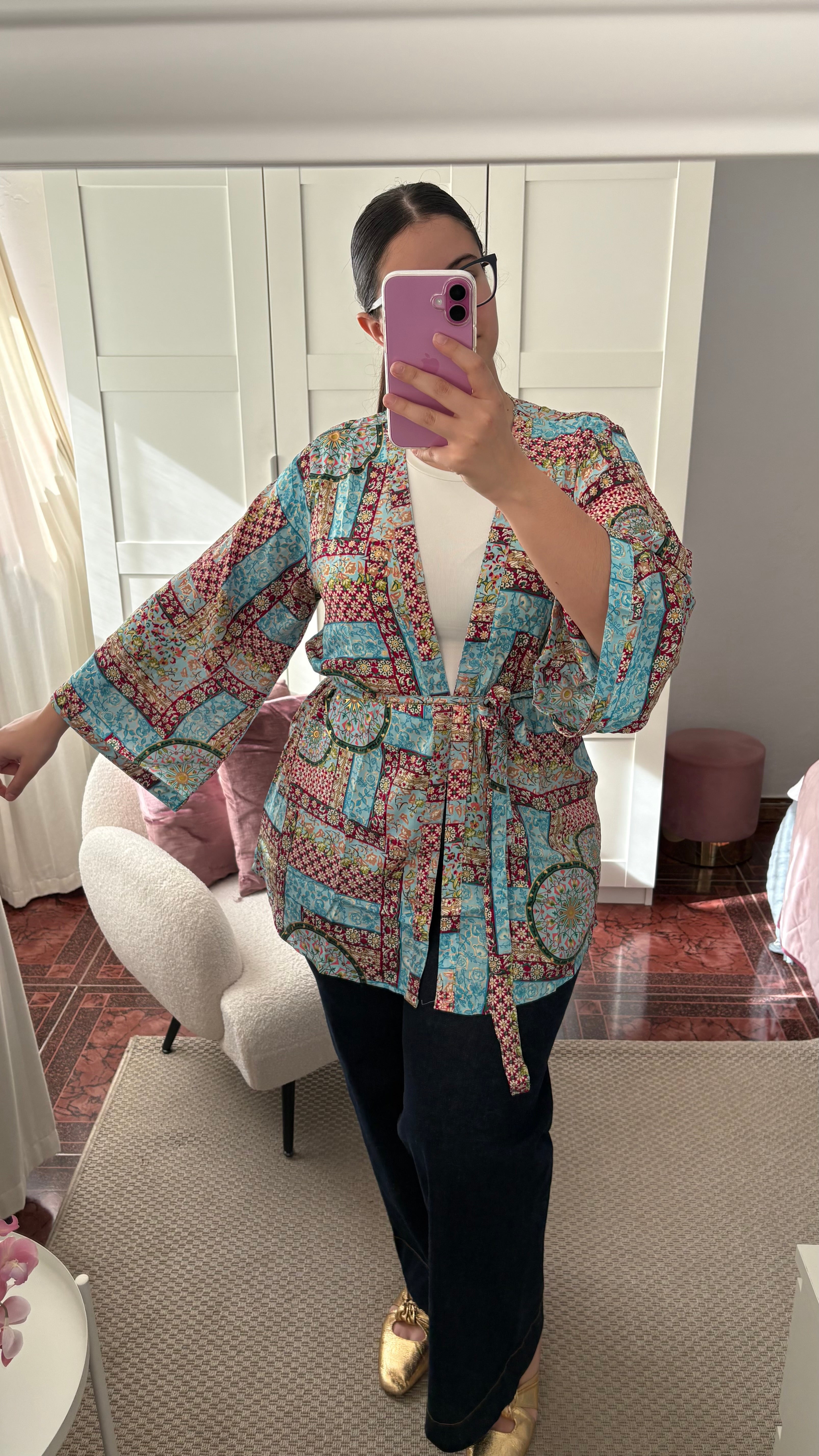 Kimono Alaïa Azul