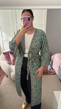 Kimono Cachemir verde