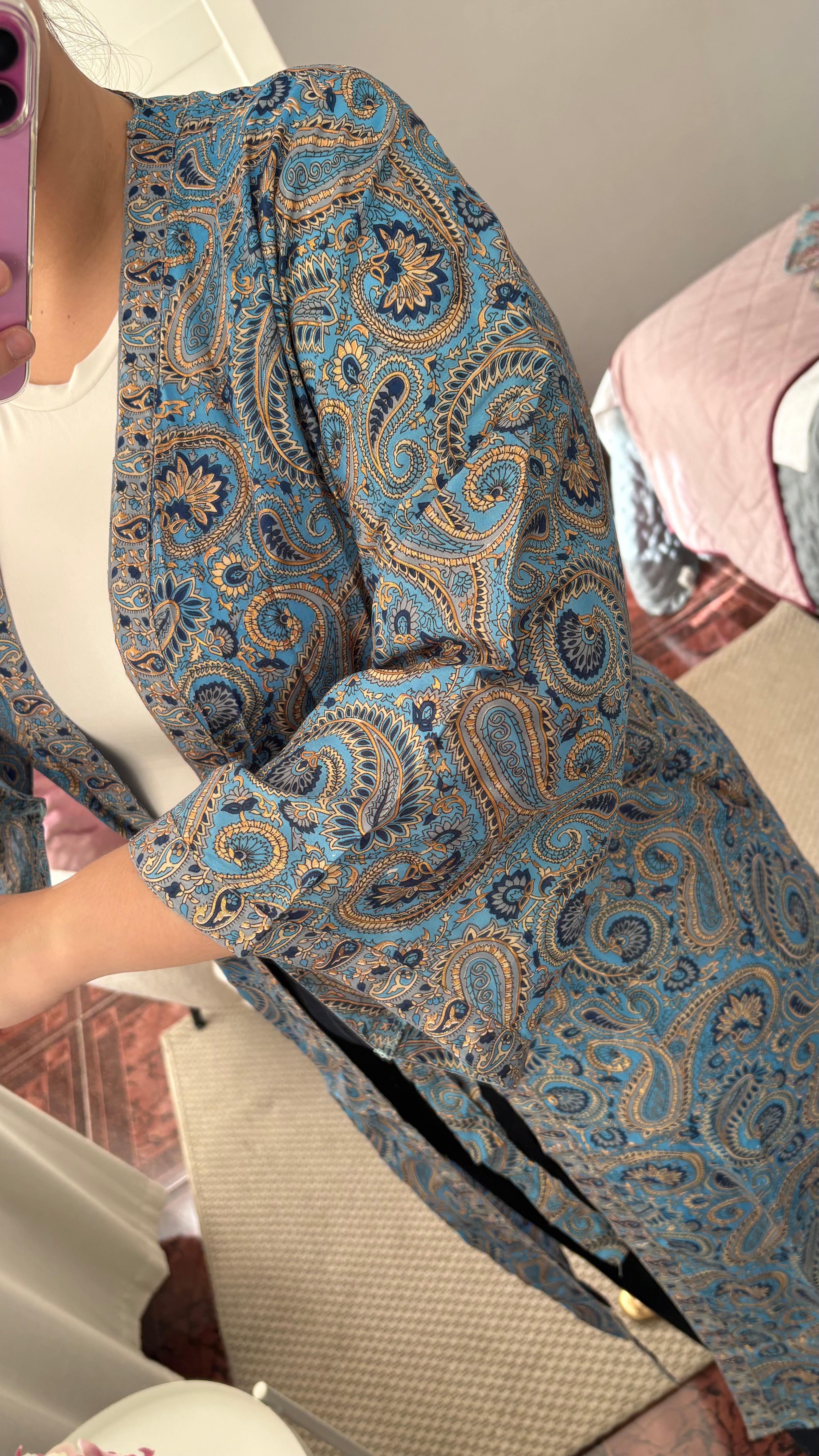 Kimono Cachemir Azul