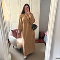 Vestido Algodón Camel