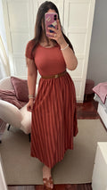 Vestido ralph terracota