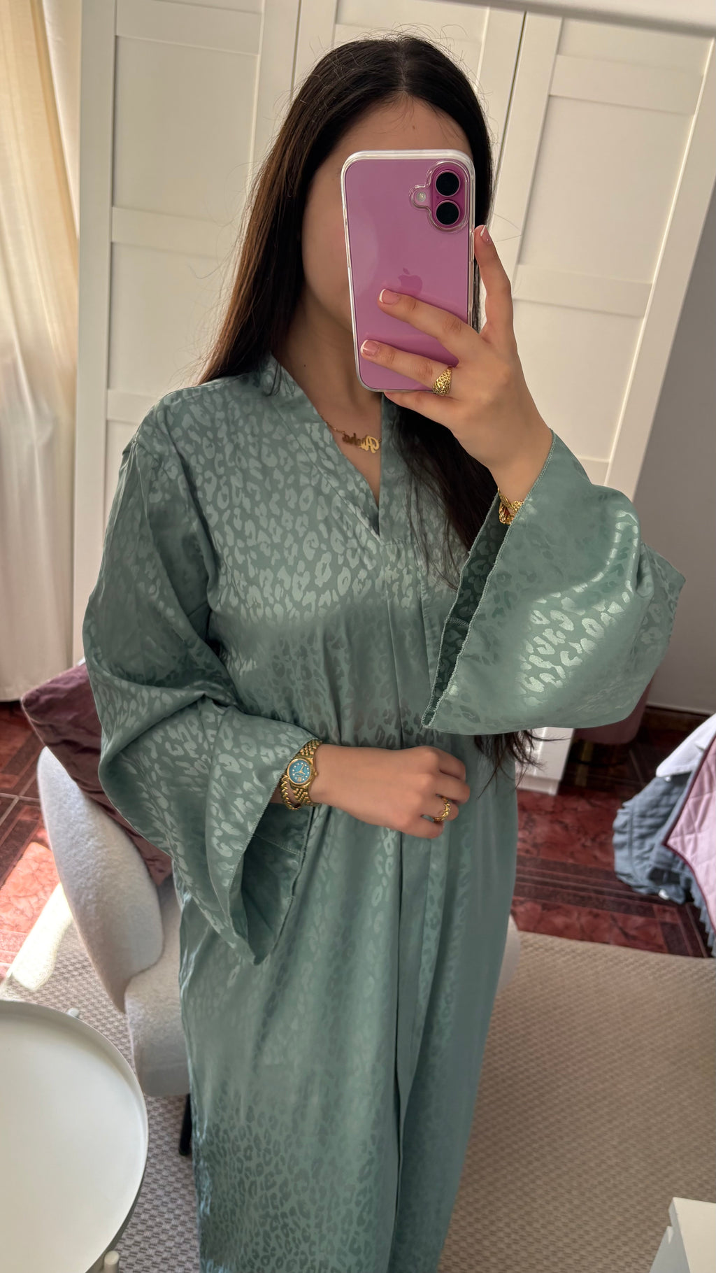 Vestido Print Verde Agua