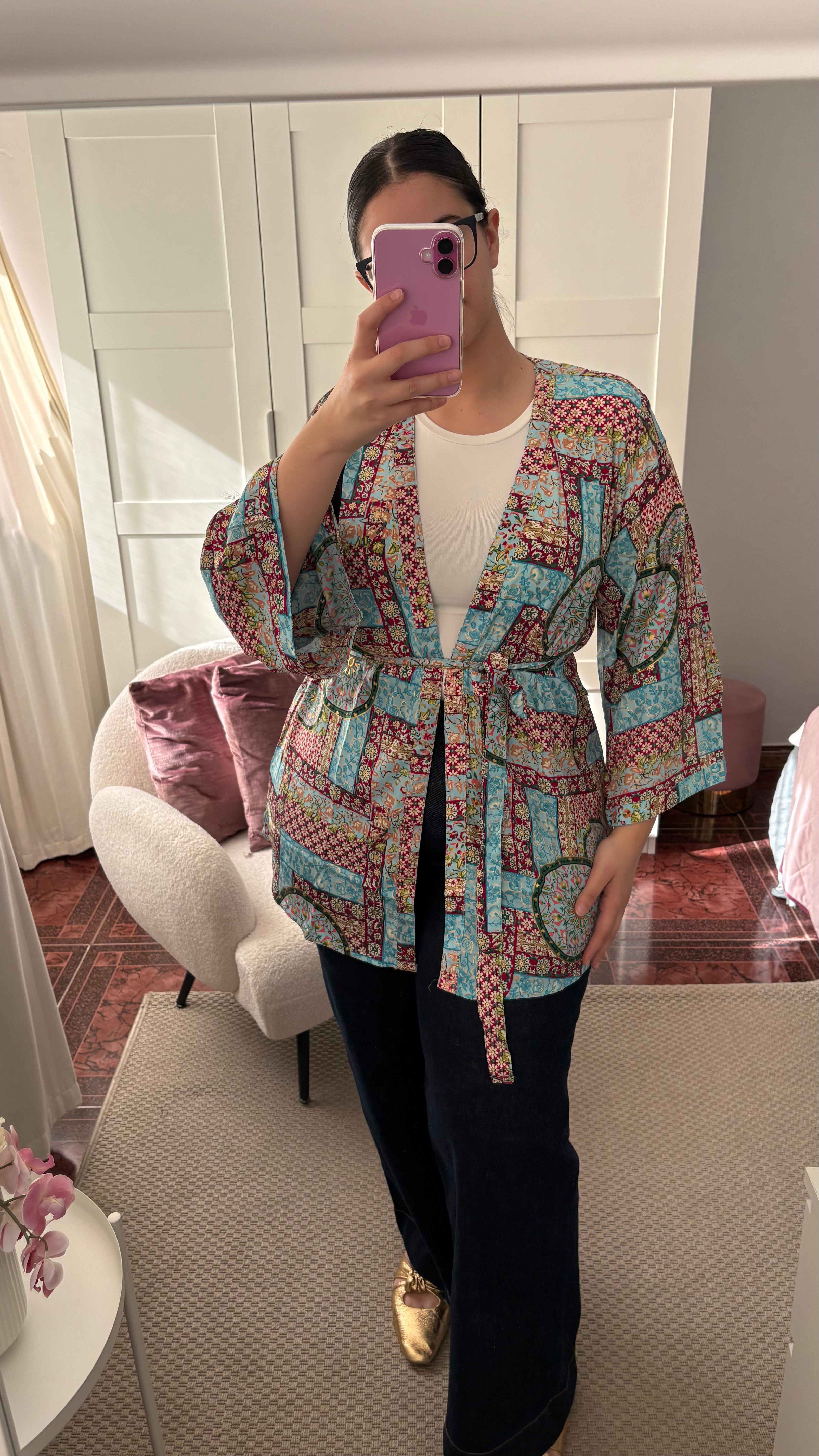 Kimono Alaïa Azul