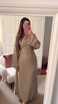 Vestido encaje toupe