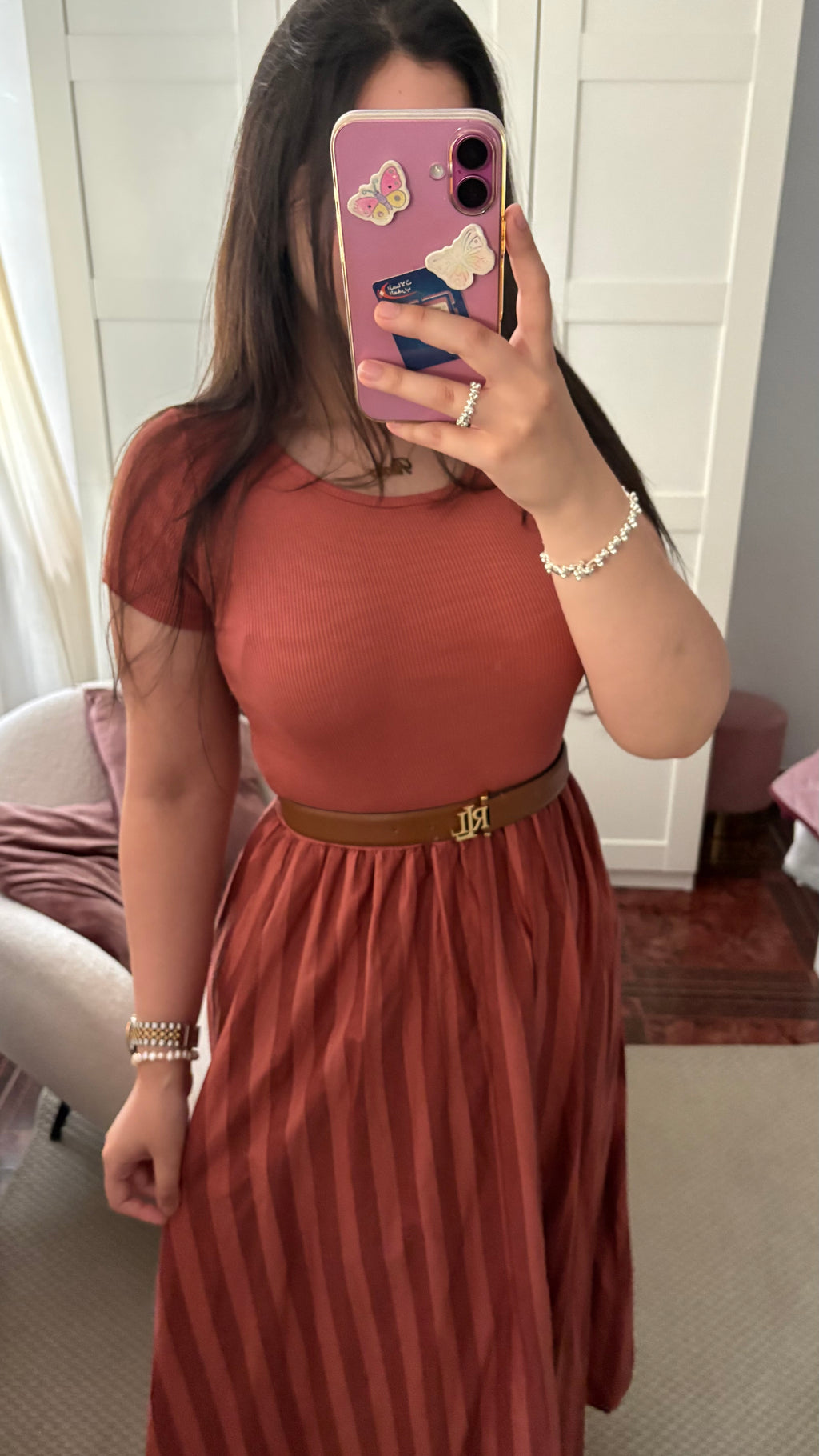 Vestido ralph terracota