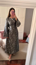 Vestido brocado Negro