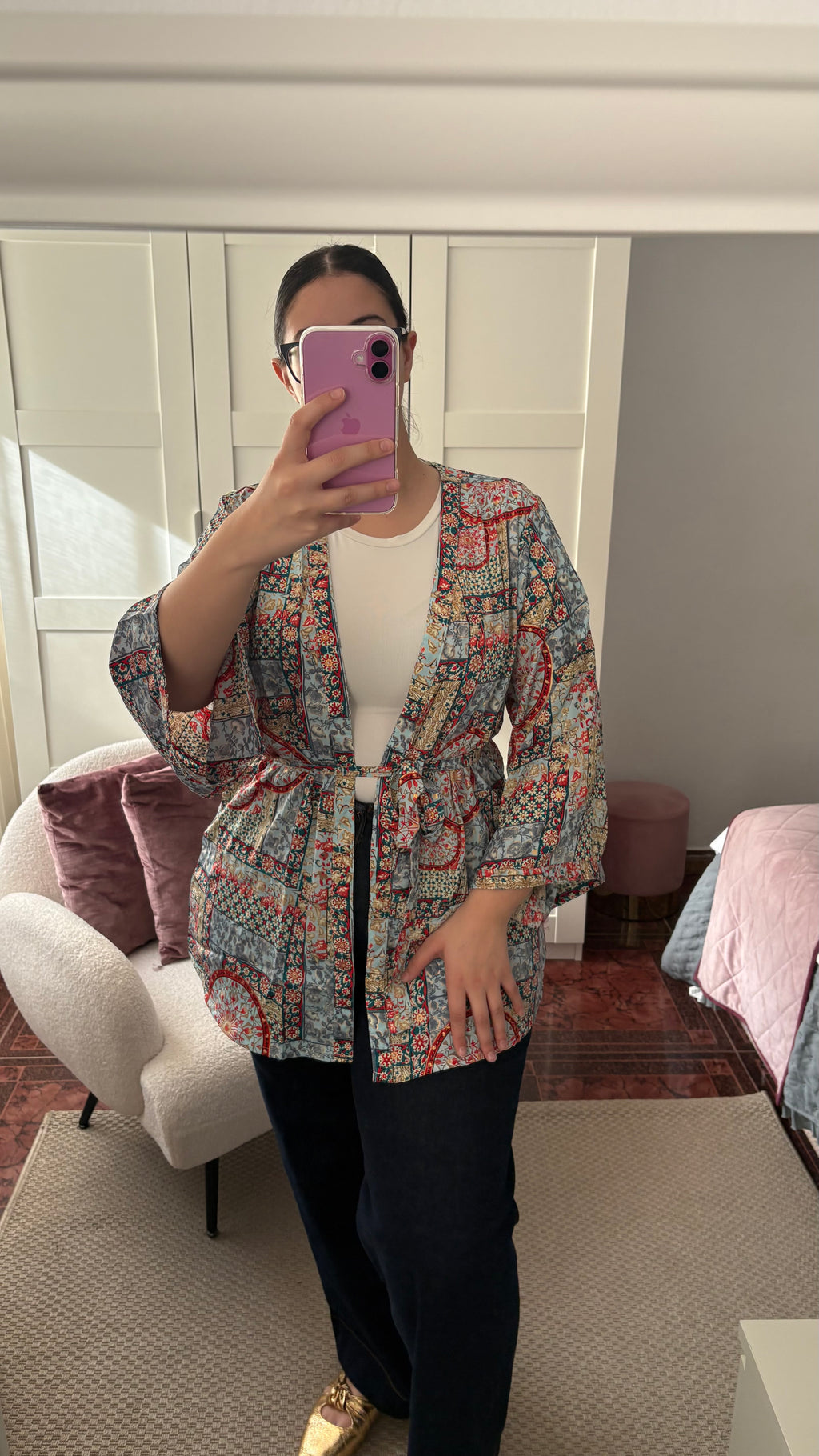 Kimono Alaïa Rojo