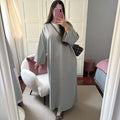 Vestido Algodón Gris